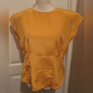 VINTAGE Separate Issue orange shirt Size 10 EUC